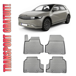 Hyundai Ioniq 5 Din 2021 - Prezent, Hatchback , Set Covorase Auto Tip Tavita Premium 3D, din cauciuc