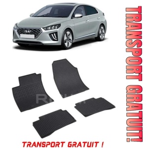 Hyundai Ioniq Hybrid, Hatchback, fabricat din 10.2016 - 06.2022, set covorase auto dedicate, din cauciuc 100% Premium - Transport Gratuit