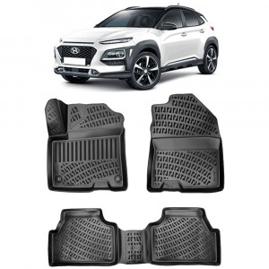 Hyundai Kona Electric 2017- Set Covorase Auto Cauciuc Premium Umbrella accesorii pentru autoturismul tau - masina v149606