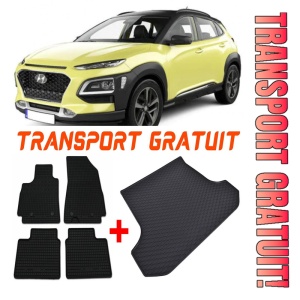 Hyundai Kona Set Covorase + tavita portbagaj auto Hyundai Kona electric fabricatie 08.2018 - prezent, caroserie suv, portbagaj inferior