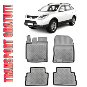 Hyundai Kona, Suv, Din 11.2017 - Prezent, InclusIV Facelift , Set Covorase Auto Tip Tavita Premium 3D, din cauciuc