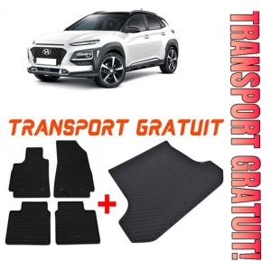 Hyundai Kona Suv din 11.2017 - Prezent, Set Covorase + tavita portbagaj auto InclusIV Facelift *4