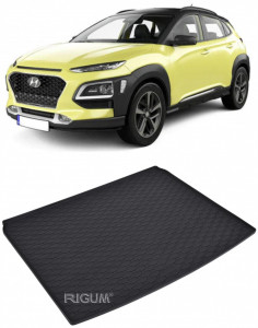 Hyundai Kona Tavita pentru portbagaj din cauciuc, compatibila Hyundai Kona Hybrid fabricatie 09.2019 - prezent, caroserie suv, portbagaj inferior si superior accesorii pentru autoturismul tau - masina v112589