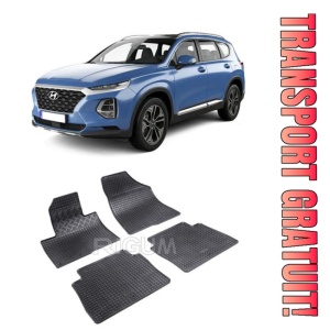 Hyundai Santa Fe I, Suv, fabricat din 2010 - 2012, set covorase auto dedicate, din cauciuc 100% Premium