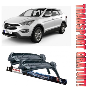 Hyundai Santa Fé II Set 2 stergatoare parbriz Bosch Bosch Aerotwin 60 cm/45 cm compatibile cu Hyundai Santa Fé II (Cm) din 2006-2012 (60 cm / 45 cm)