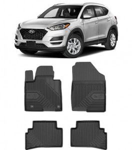 Hyundai Tucson Din 12.2020 - Prezent, Suv , Set Covorase Auto Tip Tavita Premium 3D, din cauciuc accesorii pentru autoturismul tau - masina v167486