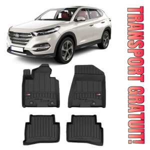 Hyundai Tucson, Suv, Din 07.2015 - 09.2020 , Set Covorase Auto Tip Tavita Premium 3D, din cauciuc