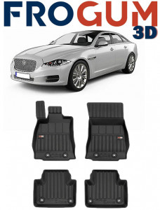 Jaguar Xj Din 2009 - 2012, Sedan , Set Covorase Auto Tip Tavita Premium 3D, din cauciuc accesorii pentru autoturismul tau - masina v162788
