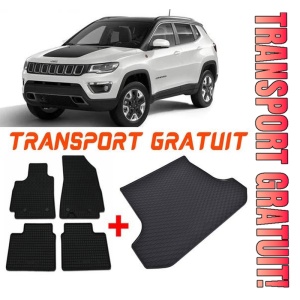 Jeep Compass II din 08.2017 - Prezent Suv *2 , Set Covorase + tavita portbagaj auto