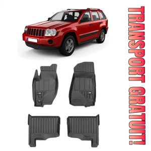 Jeep Grand Cherokee III, Suv, Din 2005 - 2010 , Set Covorase Auto Tip Tavita Premium 3D, din cauciuc