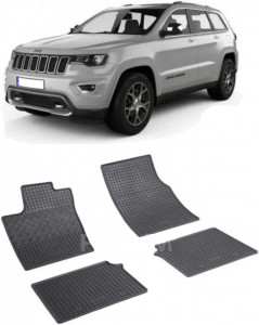 Jeep Grand Cherokee IV, Suv, fabricat din 10.2010 - Prezent, set covorase auto dedicate, din cauciuc 100% Premium accesorii pentru autoturismul tau - masina v161153
