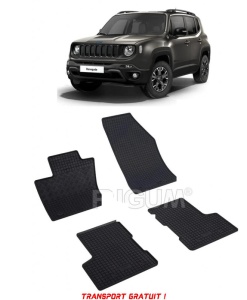 Jeep Renegade 4Xe PhEV fabricat din 06.2020 - Prezent, Suv, set covorase auto dedicate, din cauciuc 100% Premium - Transport Gratuit accesorii pentru autoturismul tau - masina v39218