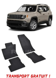 Jeep Renegade, Suv, fabricat din 09.2014 - 06.2018, set covorase auto dedicate, din cauciuc 100% Premium - Transport Gratuit accesorii pentru autoturismul tau - masina v39212