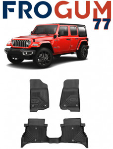 Jeep Wrangler Phev Din 2021 - Prezent, Suv , Set Covorase Auto Tip Tavita Premium 3D, din cauciuc accesorii pentru autoturismul tau - masina v161846