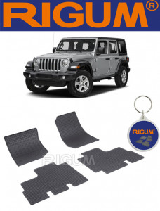 Jeep Wrangler, Suv, fabricat din 10.2006 - 04.2018, 5 Usi, Ampatament Lung, set covorase auto dedicate, din cauciuc 100% Premium accesorii pentru autoturismul tau - masina v157071