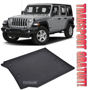 Jeep Wrangler Tavita pentru portbagaj din cauciuc, compatibila Jeep Wrangler fabricatie 05.2018 - prezent, caroserie suv, 5 usi