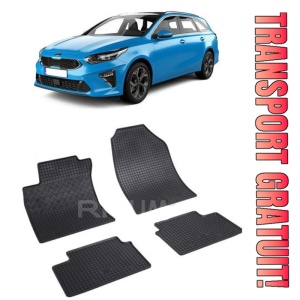 Kia Ceed I, Hatchback, fabricat din 2007 - 04.2012, set covorase auto dedicate, din cauciuc 100% Premium