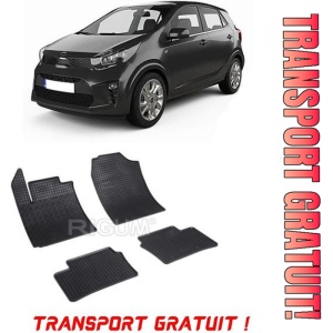 Kia Picanto III, Hatchback, fabricat din 04.2017 - Prezent, set covorase auto dedicate, din cauciuc 100% Premium - Transport Gratuit