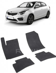 Kia Rio IV, Hatchback, fabricat din 02.2017 - Prezent, set covorase auto dedicate, din cauciuc 100% Premium accesorii pentru autoturismul tau - masina v155359