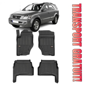 Kia Sorento I Din 2002 - 2009, Suv , Set Covorase Auto Tip Tavita Premium 3D, din cauciuc