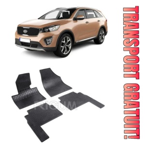 Kia Sorento II, Suv, fabricat din 2009 - 01.2015, 5 Locuri, set covorase auto dedicate, din cauciuc 100% Premium