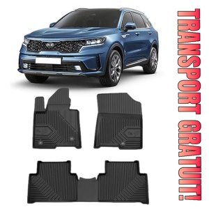 Kia Sorento IV Xl Hybrid Din 10.2020 - Prezent, Suv , Set Covorase Auto Tip Tavita Premium 3D, din cauciuc