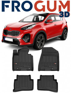 Kia Sportage IV, Suv, Din 01.2016 - Prezent , Set Covorase Auto Tip Tavita Premium 3D, din cauciuc accesorii pentru autoturismul tau - masina v170158