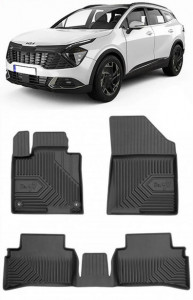 Kia Sportage V Din 2022 - Prezent, Suv, Nu Corespunde Pentru Hybrid , Set Covorase Auto Tip Tavita Premium 3D, din cauciuc accesorii pentru autoturismul tau - masina v161641