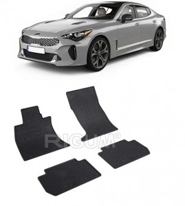 Kia Stinger, Sedan, fabricat din 10.2017 - Prezent, 4X4, set covorase auto dedicate, din cauciuc 100% Premium accesorii pentru autoturismul tau - masina v161315