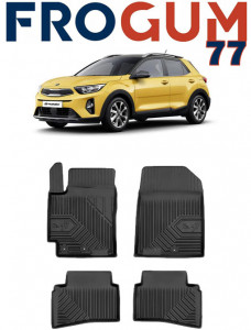 Kia Stonic Din 10.2017 - Prezent, Suv , Set Covorase Auto Tip Tavita Premium 3D, din cauciuc accesorii pentru autoturismul tau - masina v166012