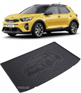 Kia Stonic, Tavita pentru portbagaj din cauciuc, compatibila Kia Stonic, caroserie SUV, fabricatie 10.2017 - prezent, portbagaj inferior accesorii pentru autoturismul tau - masina v111348