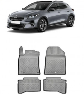 Kia Xceed Phev, Suv, Din 02.2020 - Prezent , Set Covorase Auto Tip Tavita Premium 3D, din cauciuc accesorii pentru autoturismul tau - masina v170125