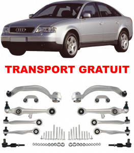 Kit complet de brate suspensie fata, compatibil cu Audi A6 C5 sedan fabricat intre anii 1997-2005
