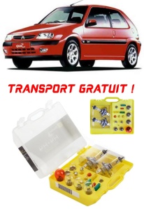 Kit trusa Set becuri H4 compatibila cu Citroën Saxo din 1996-2003 , bec far, semnalizare , pozitie, iluminare numar, frana, plafoniera, stop frana