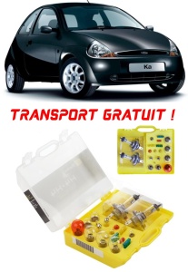 Kit trusa Set becuri H4 compatibila cu Ford Ford Ka Mk2 din 2008 - 2016 , bec far, semnalizare , pozitie, iluminare numar, frana, plafoniera, stop frana