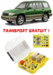 Kit trusa Set becuri H4 compatibila cu Subaru Forester din 2002 - 2013 , bec far, semnalizare , pozitie, iluminare numar, frana, plafoniera, stop frana