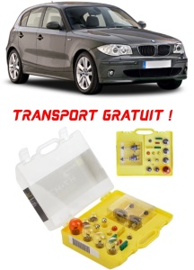 Kit trusa Set becuri H7 compatibila cu Bmw E87 din 2004 - 2011 , bec far, semnalizare , pozitie, iluminare numar, frana, plafoniera, stop frana