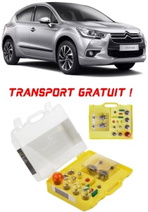 Kit trusa Set becuri H7 compatibila cu Citroën DS4 din 2011 - 2018 , bec far, semnalizare , pozitie, iluminare numar, frana, plafoniera, stop frana