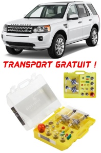 Kit trusa Set becuri H7 compatibila cu Land Rover Freelander 2 din 2006 - 2014 , bec far, semnalizare , pozitie, iluminare numar, frana, plafoniera, stop frana