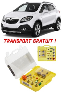 Kit trusa Set becuri H7 compatibila cu Opel Mokka din 2012 - 2019 , bec far, semnalizare , pozitie, iluminare numar, frana, plafoniera, stop frana