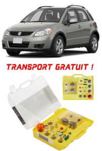 Kit trusa Set becuri H7 compatibila cu Suzuki SX4 din 2006 - 2014 , bec far, semnalizare , pozitie, iluminare numar, frana, plafoniera, stop frana