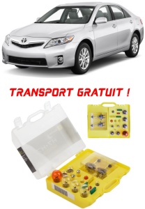 Kit trusa Set becuri H7 compatibila cu Toyota Camry din 2011 - 2017 , bec far, semnalizare , pozitie, iluminare numar, frana, plafoniera, stop frana