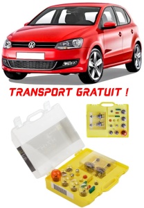Kit trusa Set becuri H7 compatibila cu Volkswagen Polo V din 2009 - 2017 , bec far, semnalizare , pozitie, iluminare numar, frana, plafoniera, stop frana