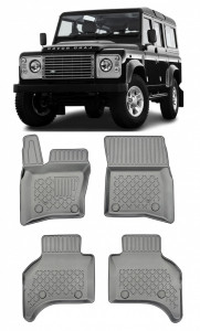 Land Rover Defender 110 Din 2020 - Prezent, Suv , Set Covorase Auto Tip Tavita Premium 3D, din cauciuc accesorii pentru autoturismul tau - masina v163466