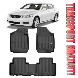 Lexus Gs Din 2007 - 2012, Sedan , Set Covorase Auto Tip Tavita Premium 3D, din cauciuc - Img 1