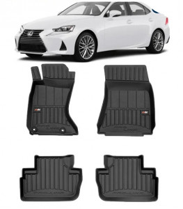 Lexus Is II Din 12.2005 - 05.2013, Sedan, 4X4 , Set Covorase Auto Tip Tavita Premium 3D, din cauciuc accesorii pentru autoturismul tau - masina v161538