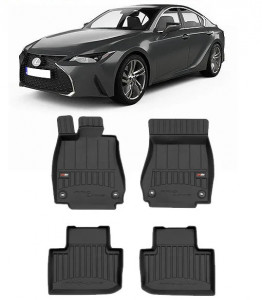Lexus Is III, Sedan, Din 06.2013 - Prezent , Set Covorase Auto Tip Tavita Premium 3D, din cauciuc accesorii pentru autoturismul tau - masina v170023