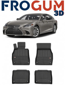 Lexus Ls III Din 2000 - 2006, Sedan , Set Covorase Auto Tip Tavita Premium 3D, din cauciuc accesorii pentru autoturismul tau - masina v163712