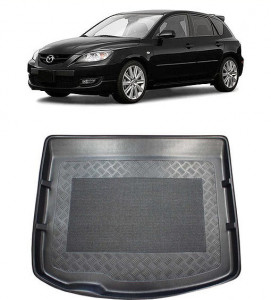 Mazda 3 II Hatchback din 05.2009 - 08.2013, Tavita Pentru Portbagaj Lux Premium Dedicata, Portbagaj Inferior *2 accesorii pentru autoturismul tau - masina v190676