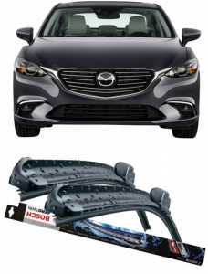 Mazda 6 Estate Van Set 2 stergatoare parbriz Bosch Aerotwin 600/475mm compatibile cu Mazda 6 Estate Van (GJ) (2015-2016) (60 cm / 45 cm) accesorii pentru autoturismul tau - masina v114949